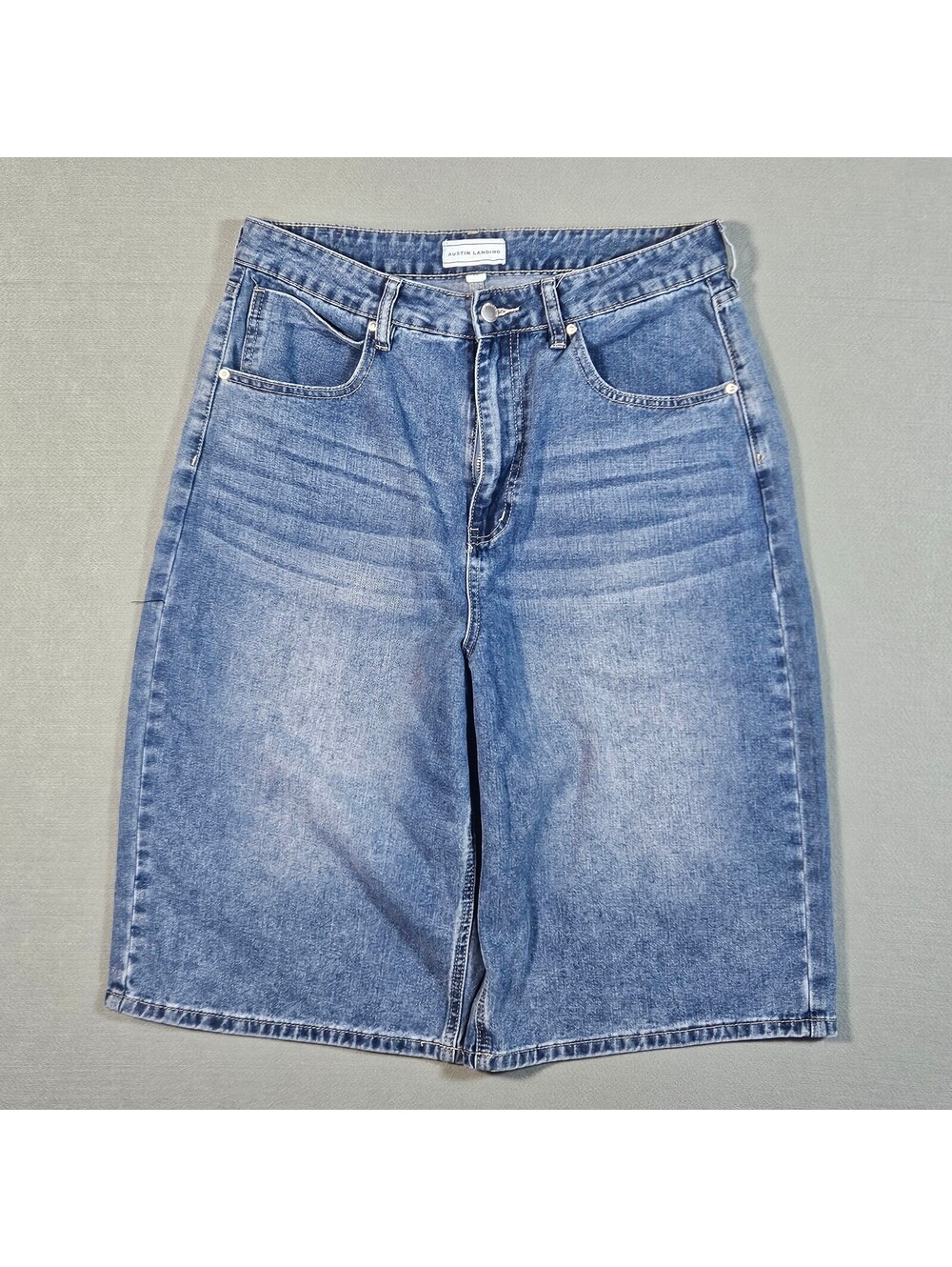 Austin Landing Y2K Wing Embroidered Denim Jorts 13